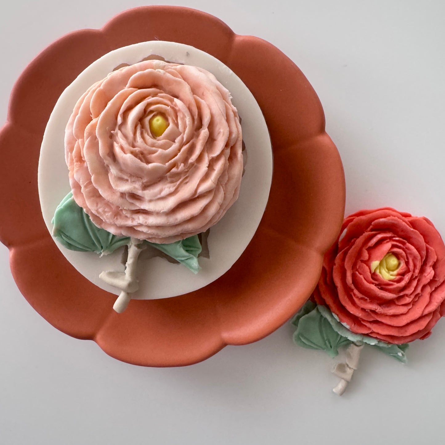 Rose with Stem Silicone Mould