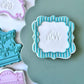 Carousel Striped Frame Cookie Stamp & Cutter