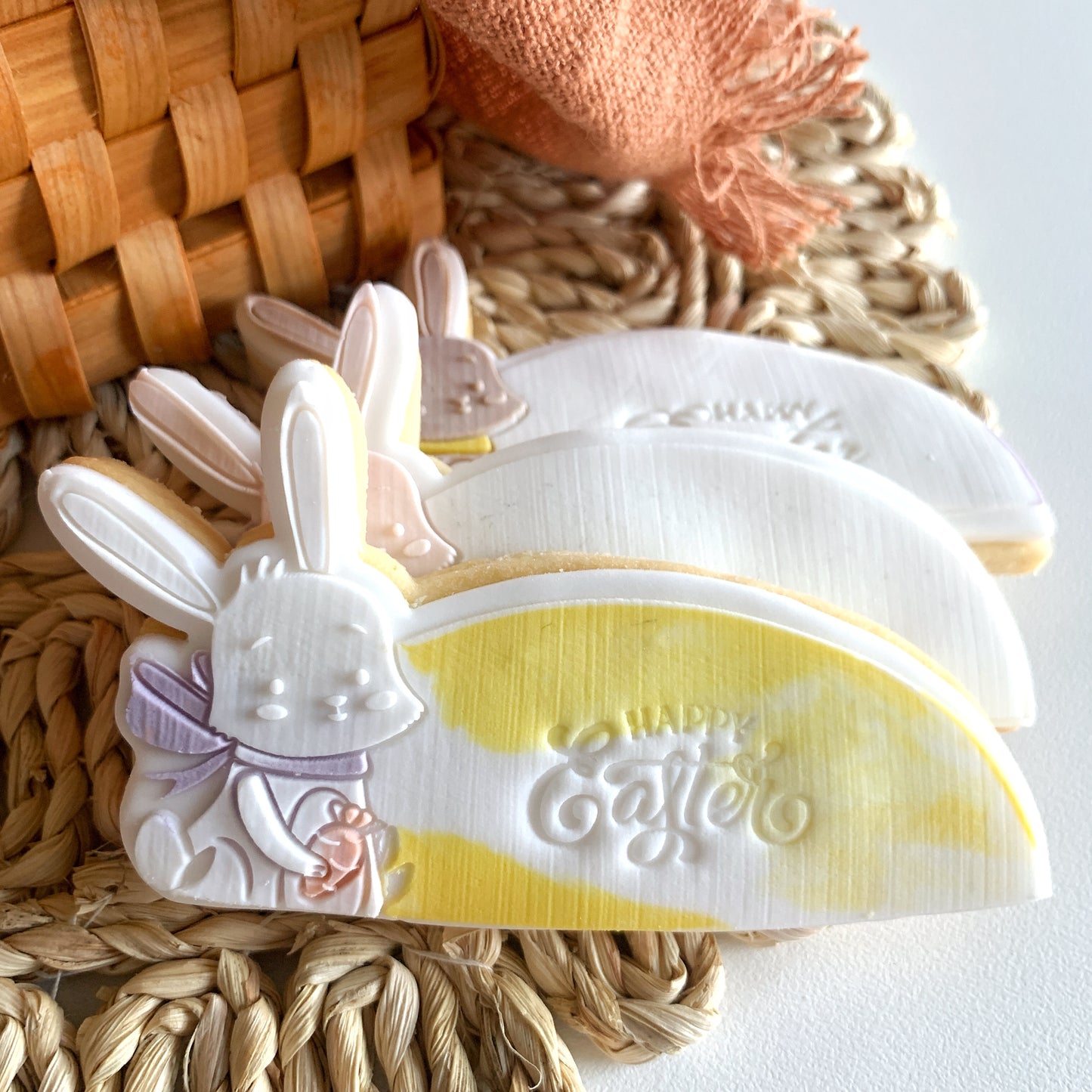 Bunny Name Half Arch Cookie Stamp and Cutter