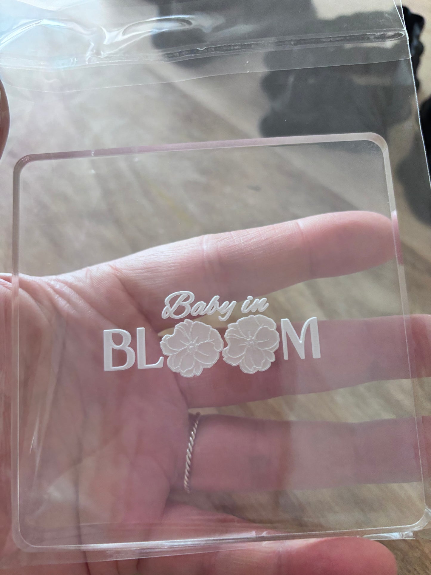 SECONDS Small Baby in Bloom Cookie Stamp