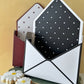 Envelope Gift Box - White Black Spot