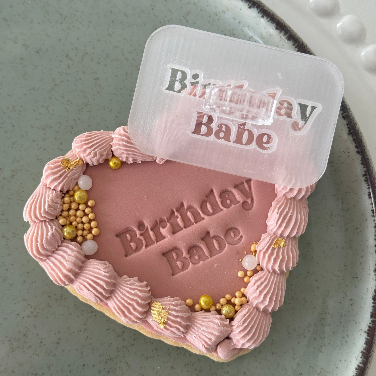 Birthday Babe Impression Stamp