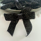 Sparkle Black Pre tied bows (10pk)