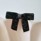 Sparkle Black Pre tied bows (10pk)