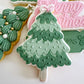 Wavy Bow Christmas Tree Cookie Stamp & Cutter