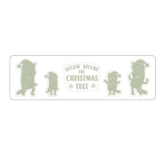 Rock Around The Christmas Tree Plate & Cutter set