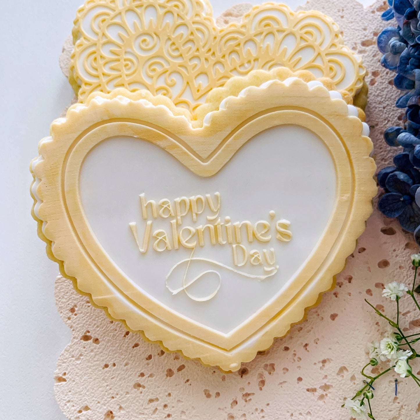 Happy Valentine’s Day Heart Cookie Stamp & Cutter