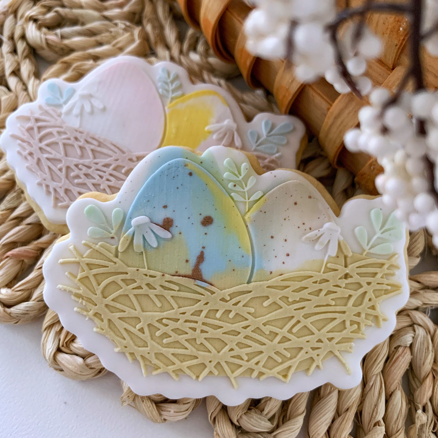 Easter Nest Cookie Stamp and Cutter