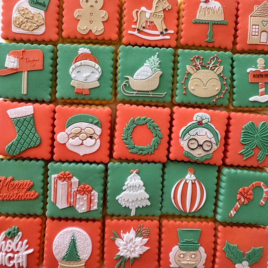 BUNDLE - Christmas Cookie Advent Plates & Cutters Set