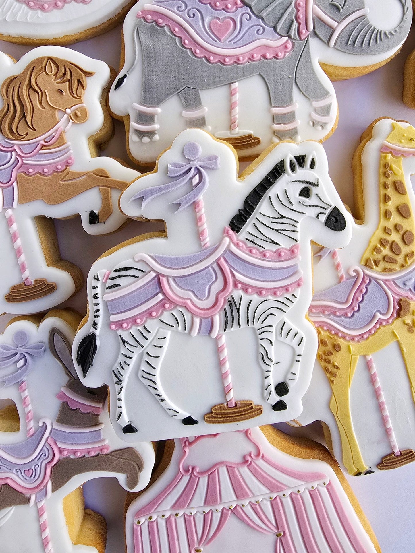 Carousel Zebra Charmer Cookie Stamp & Cutter