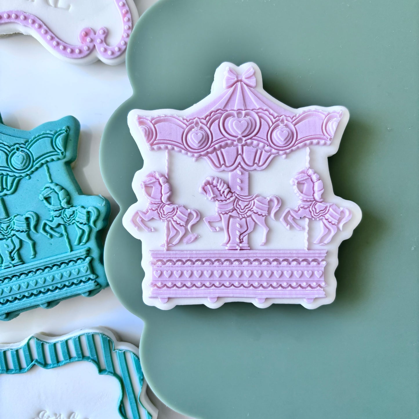 Carousel Cookie Stamp & Cutter