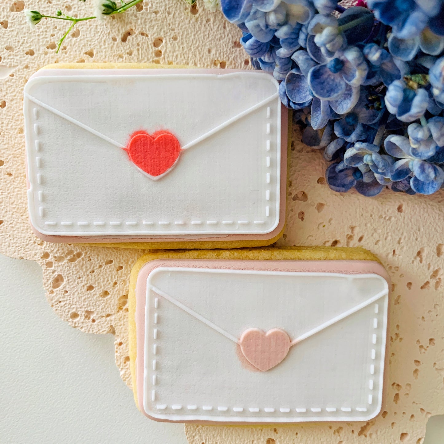 Heart Envelope Cookie Stamp & Cutter