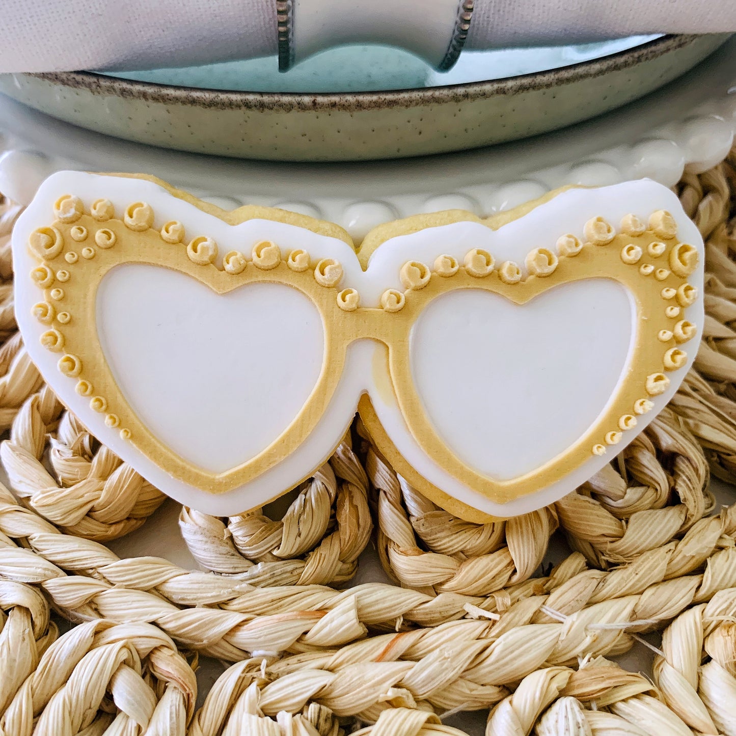 Glam Love Heart Sunglasses Cookie Stamp & Cutter