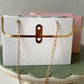 Embossed Quilted Gift Bag - White