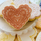 Lacey Heart Cookie Stamp & Cutter