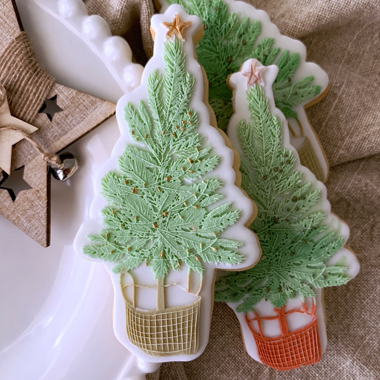 Christmas Tree Cookie Stamp & Cutter