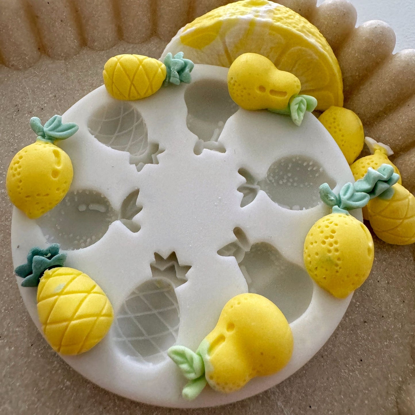 Lemons & Pears, Pineapples Silicone Mould