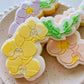 Butterfly Flower Vine Cookie Stamp & Cutter