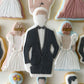 Suited Groom Cookie Stamp & Cutter