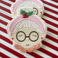 Standard Mrs Claus Cookie Stamp & Cutter