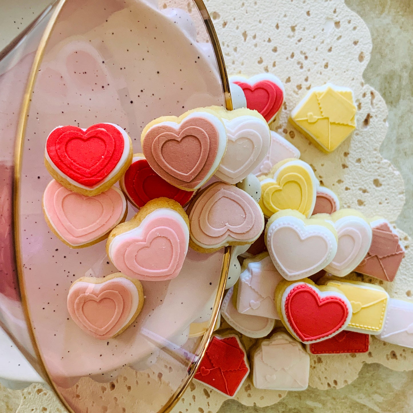 Mini Valentines Set Cookie Stamp & Cutters