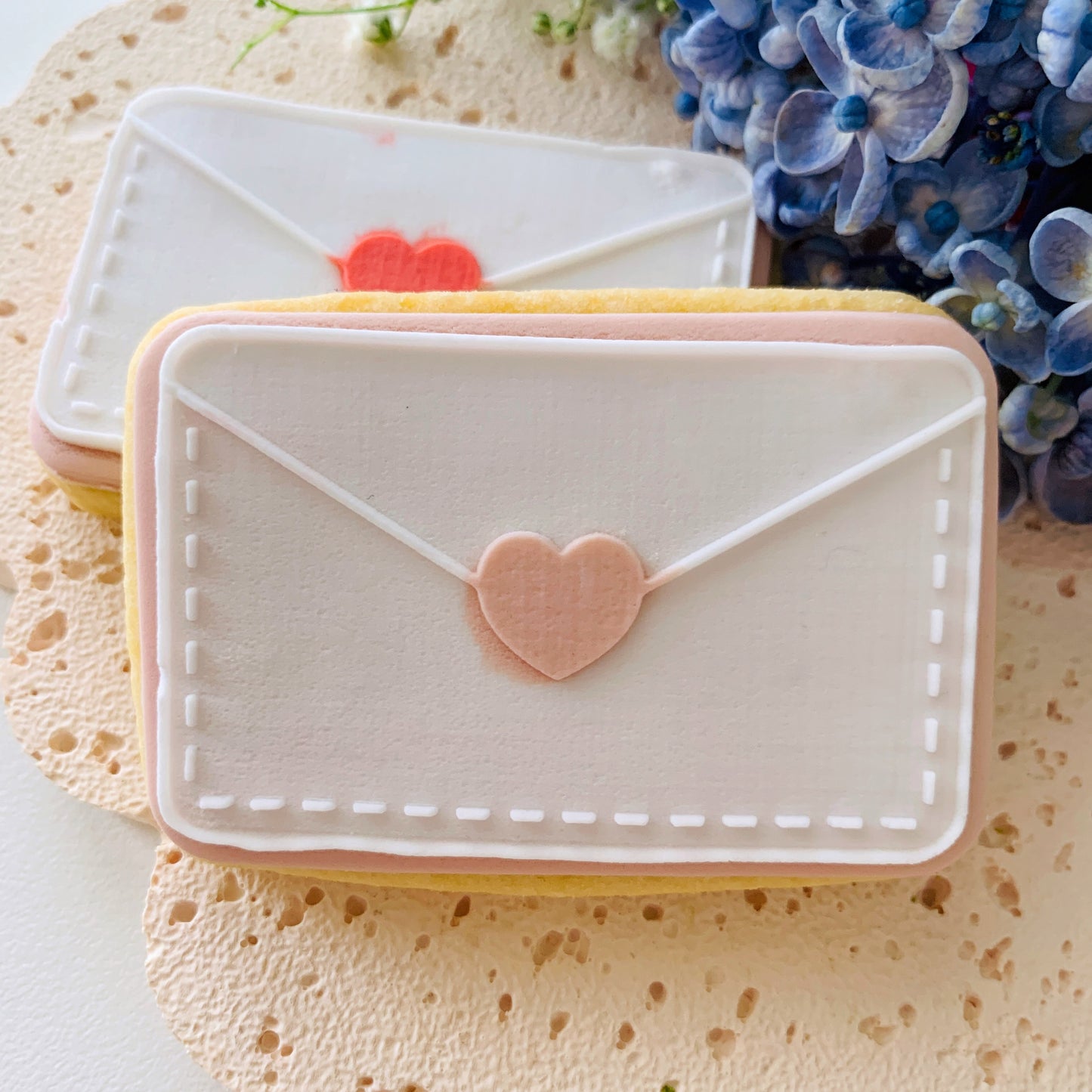 Heart Envelope Cookie Stamp & Cutter