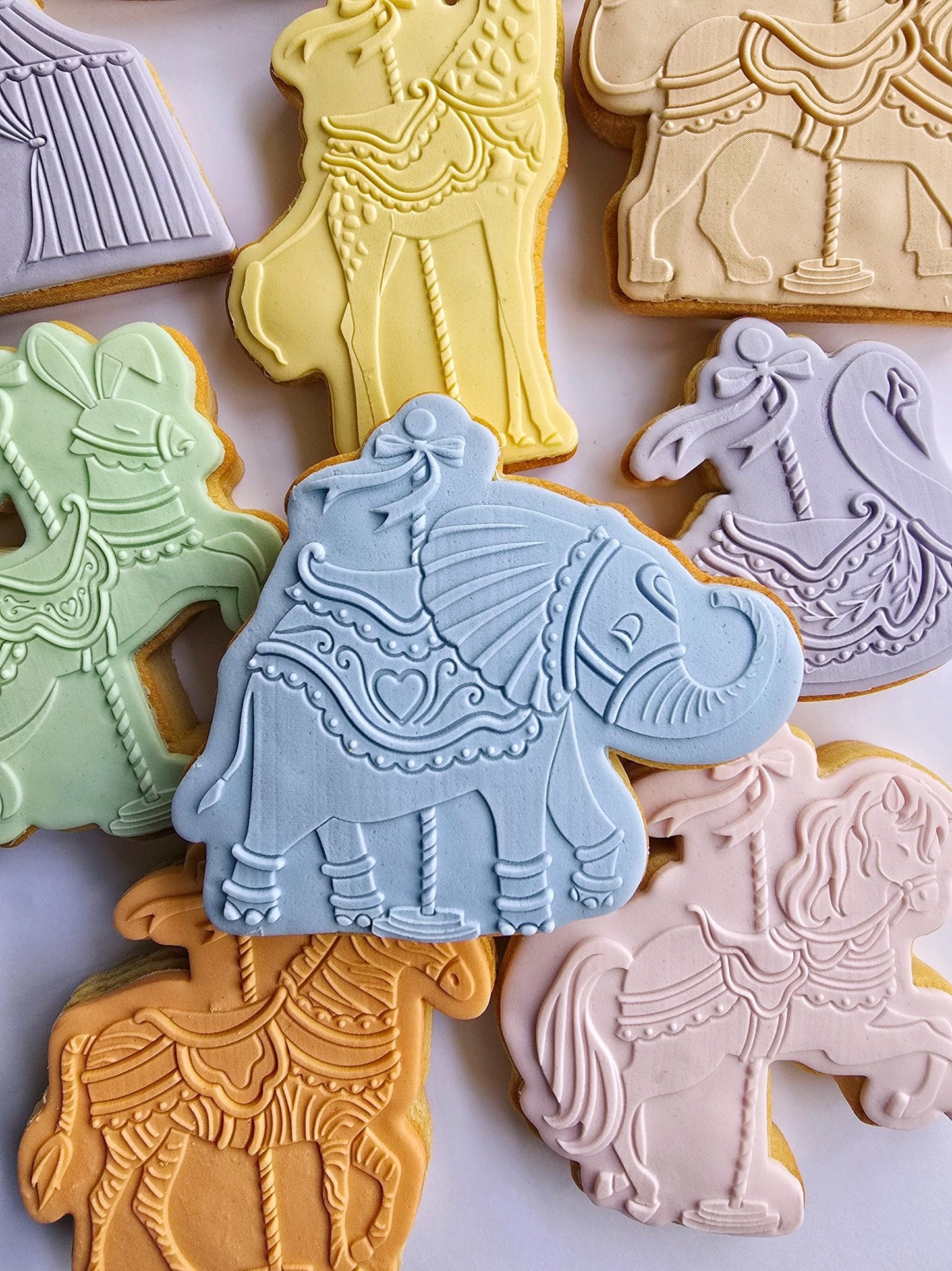 Carousel Elephant Charmer Cookie Stamp & Cutter