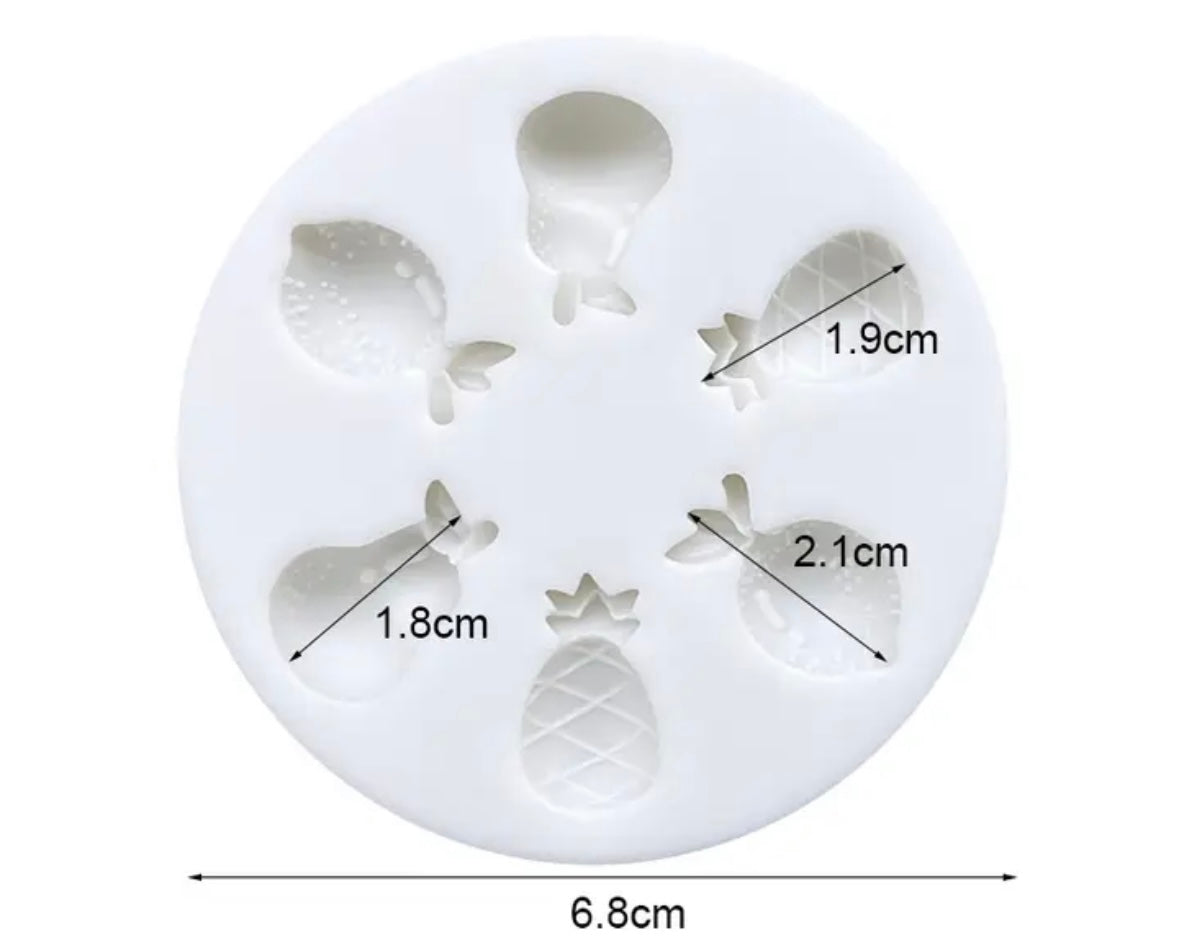 Lemons & Pears, Pineapples Silicone Mould