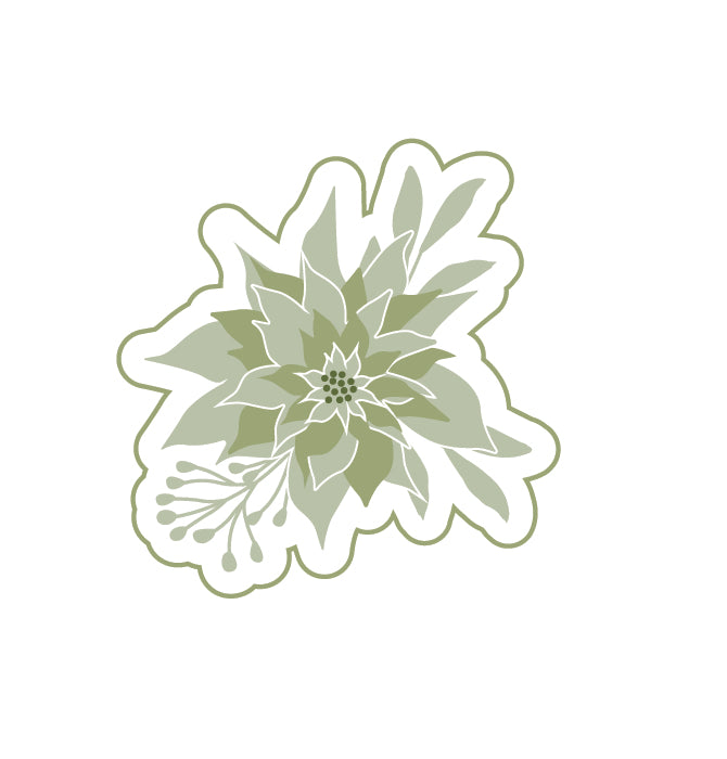 Petite Poinsettia Cookie Stamp & Cutter