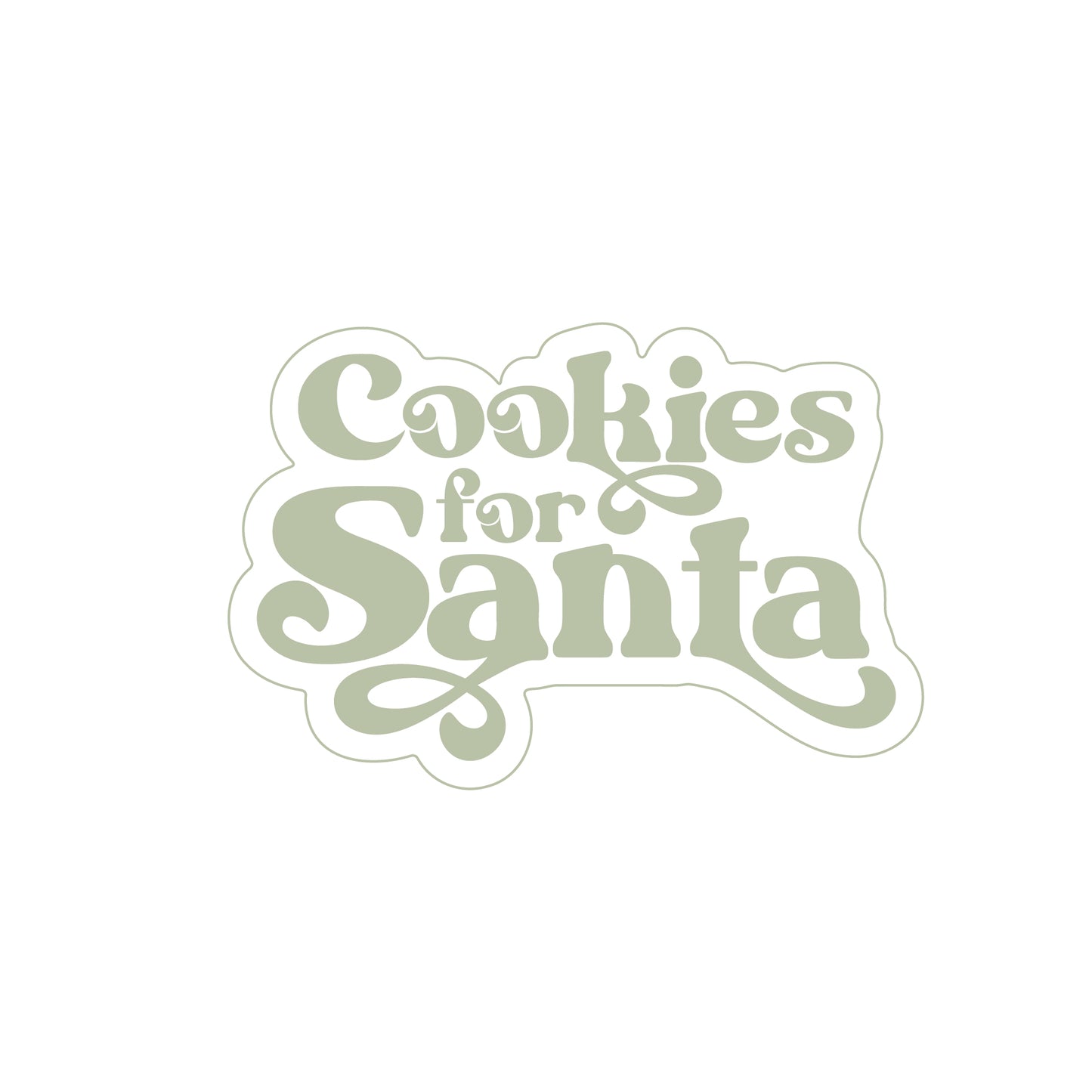 Cookies for Santa Cookie Stamp & Cutter