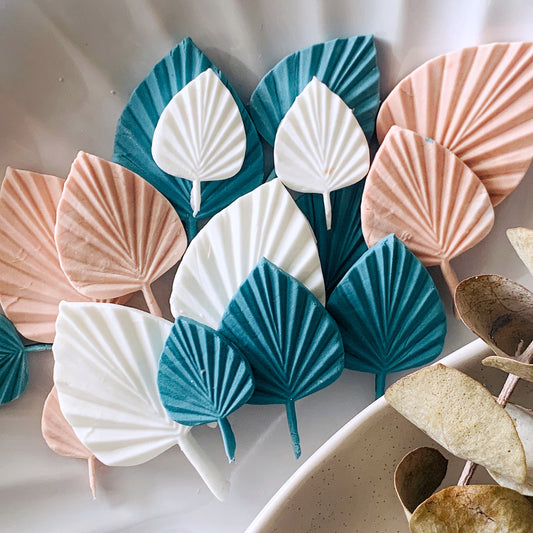 Fan Palm Leaf Set Silicone Mould