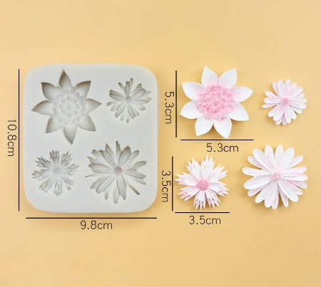 Asst Flower Silicone Mould