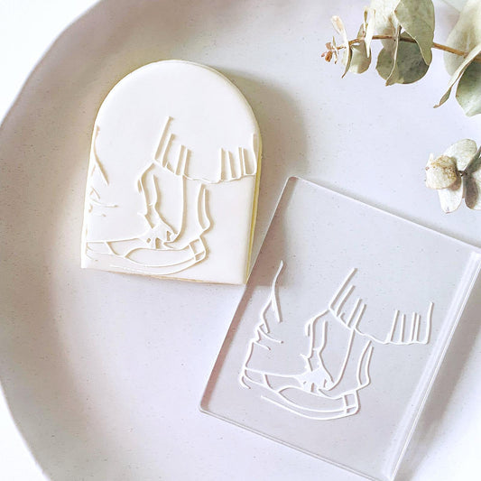 Father and Daughter Cookie Stamp & Cutter