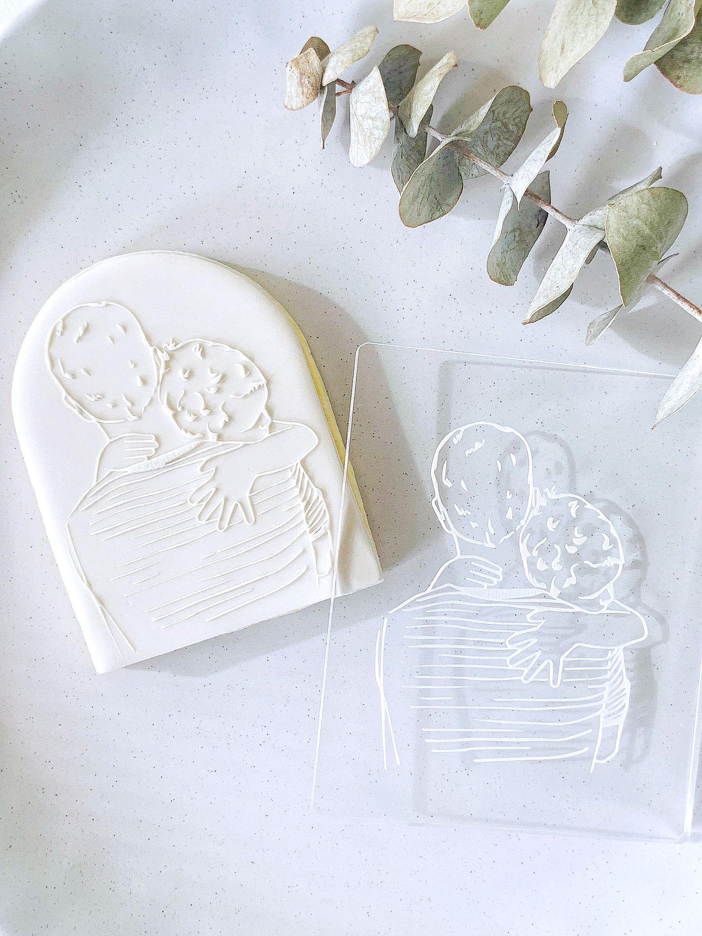 Father and Son Cookie Stamp & Cutter