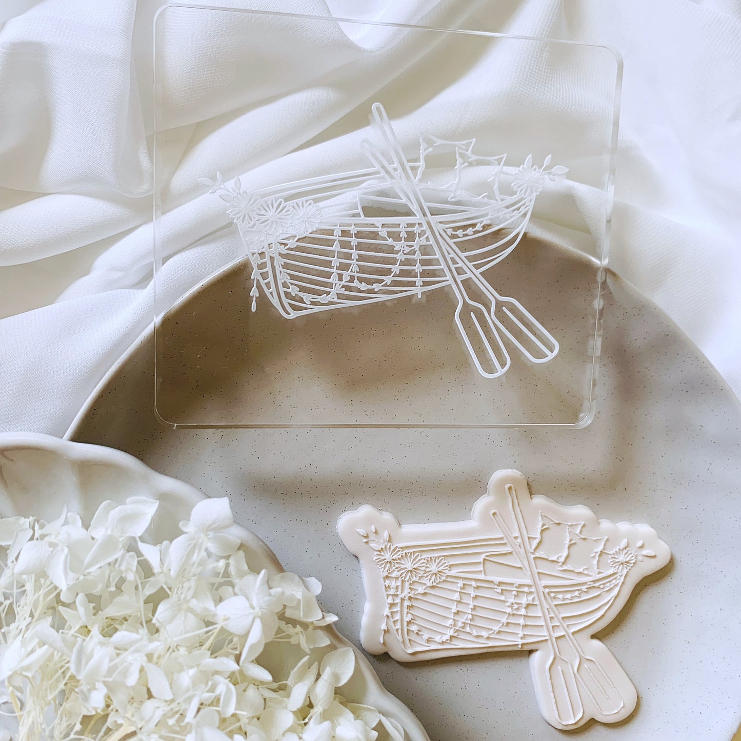 Paddle Boat Cookie Stamp & Cutter
