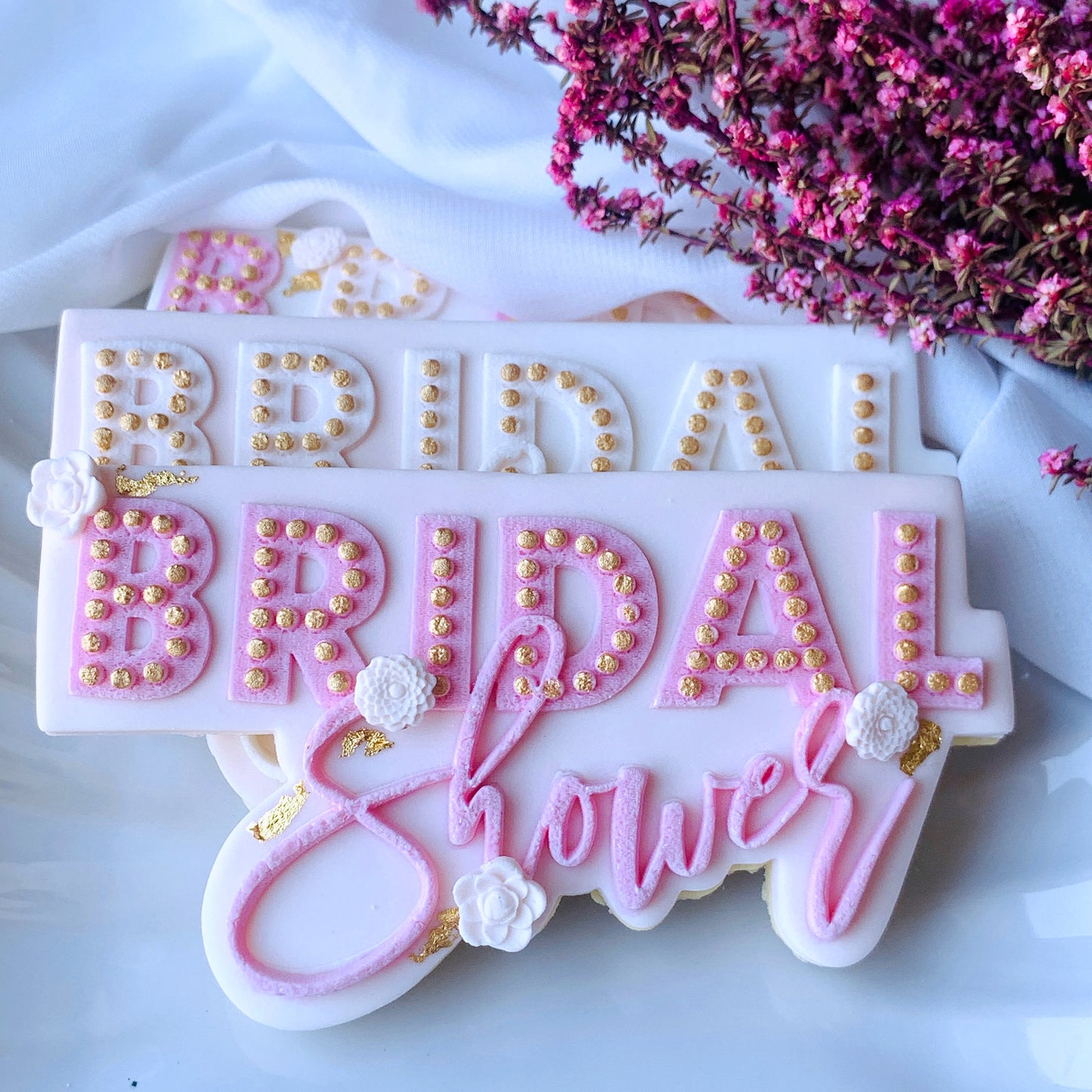 10cm Bridal Shower Cookie Stamp & Cutter