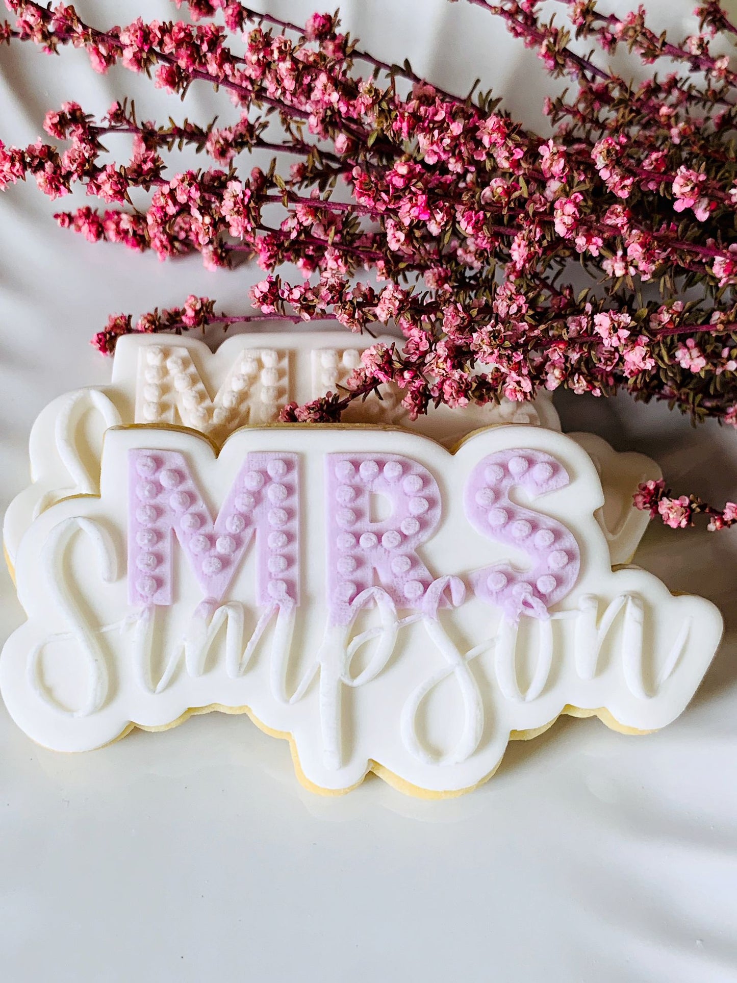 Personalised Mrs Cookie Stamp & Cutter