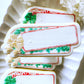 Pine Branch Name Tag Cookie Stamp & Cutter