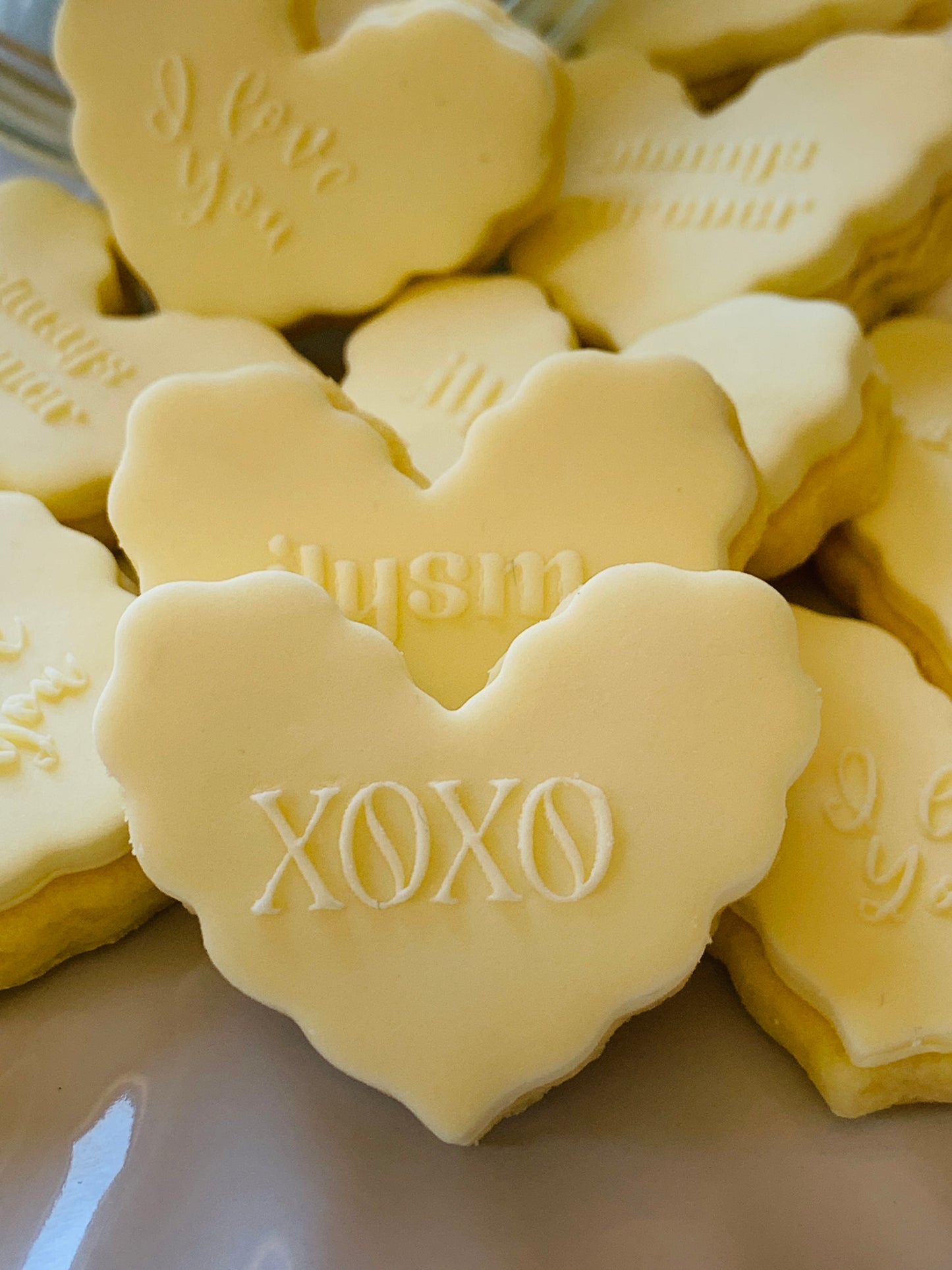 Mini Love Notes Cookie Stamp & Cutter set