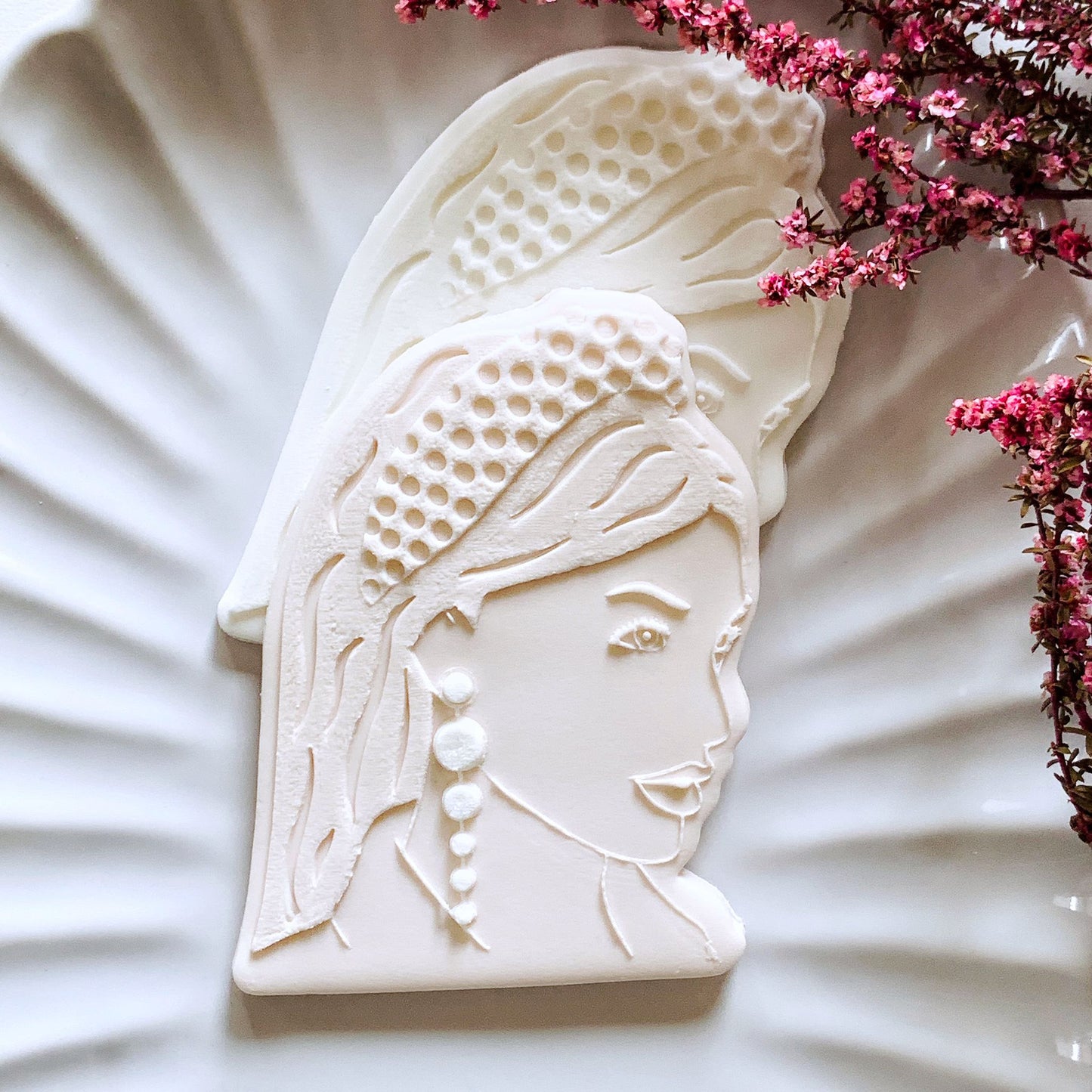 Girl with the Pearl Earrings Cookie Stamp and Cutter