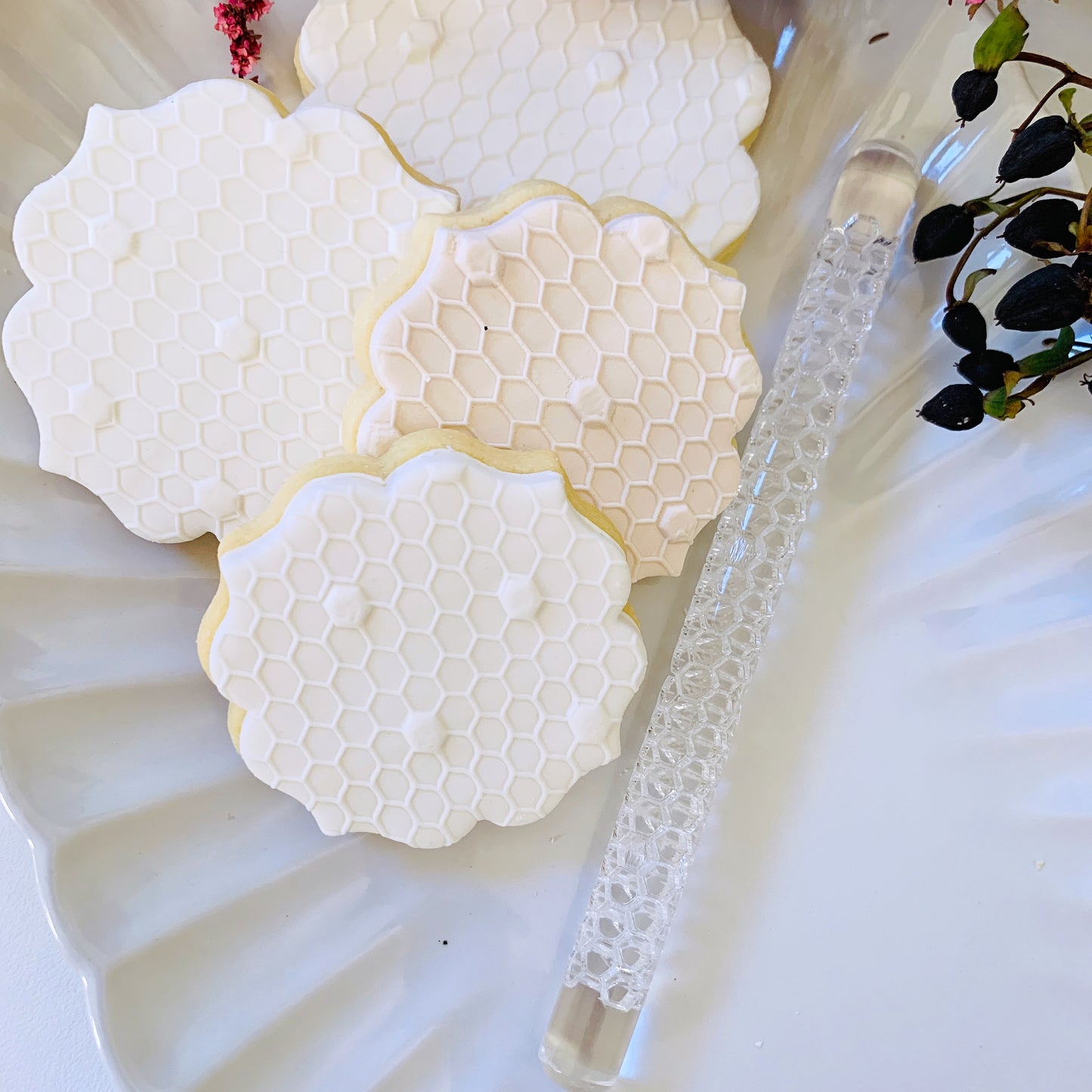 Honeycomb Pattern Acrylic Rolling Pins