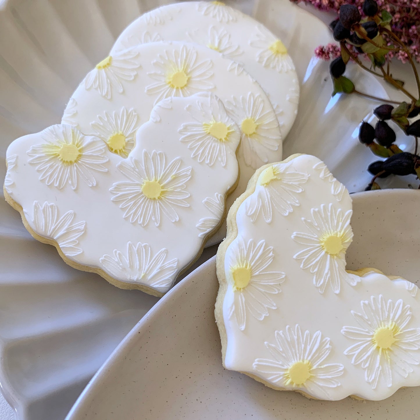 Daisy Pattern Cookie Stamp
