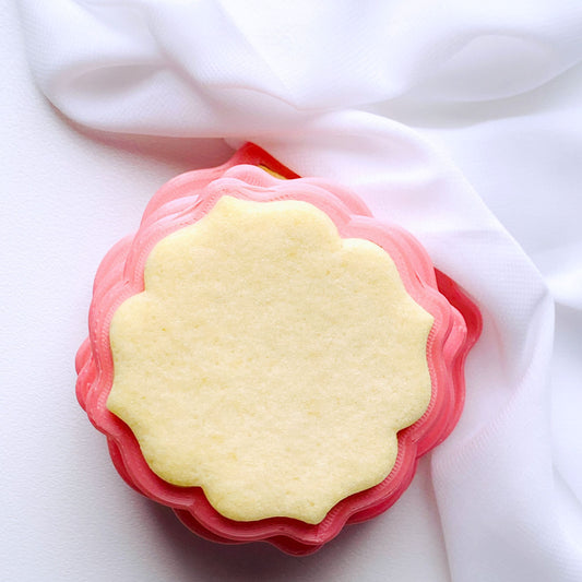 9cm Decorative Circle Cookie Cutter